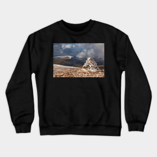 Ridge Cairn below Corn Du on the Storey Arms Motorway Crewneck Sweatshirt